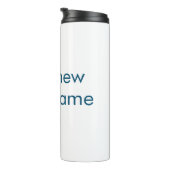 eenvoudige eerste letter monogram add your name le thermosbeker (Geroteerd rechts)