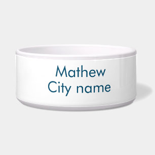 eenvoudige eerste letter monogram add your name le voerbakje