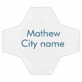 eenvoudige eerste letter monogram add your name le voetbal (Enkel)