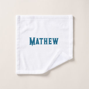 eenvoudige eerste letter monogram add your name le washandje