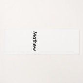 eenvoudige eerste letter monogram add your name le yogamat (Voorkant (horizontaal))