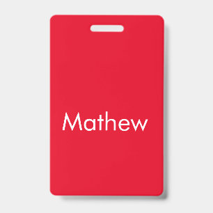 eenvoudige eerste letter monogram voeg je naam toe badge