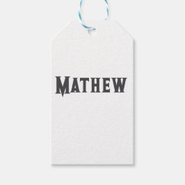 eenvoudige eerste letter monogram voeg je naam toe cadeaulabel