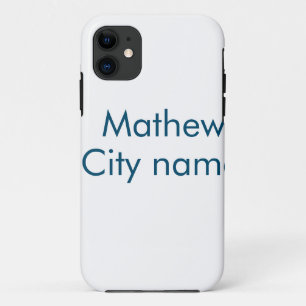 eenvoudige eerste letter monogram voeg je naam toe Case-Mate iPhone case