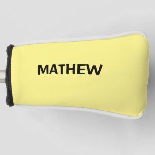 eenvoudige eerste letter monogram voeg je naam toe golfheadcover