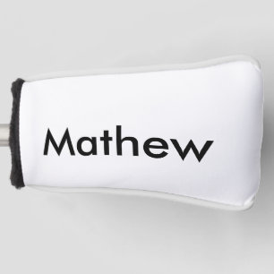 eenvoudige eerste letter monogram voeg je naam toe golfheadcover