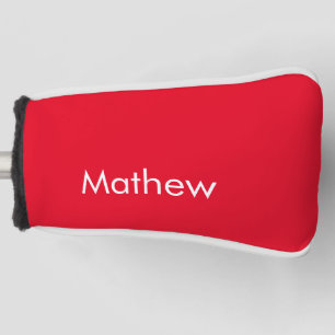 eenvoudige eerste letter monogram voeg je naam toe golfheadcover