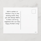 Eenvoudige eerste moederdag Gift Three Photo Colla Feestdagenkaart (Achterkant)