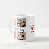 Eenvoudige eerste Vaderdag Aangepaste 8 Afbeelding Koffiemok (Voorkant links)