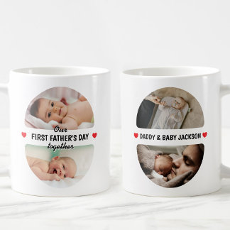 Eenvoudige eerste Vaderdag Ei-Geïnspireerde 4 foto Koffiemok