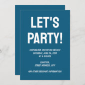 Eenvoudige effen Blauwe Saffier effen kleur Kaart (Voorkant / Achterkant)