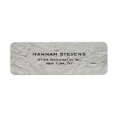 Eenvoudige effen grijze muur Elegant Modern Etiket (Voorkant)