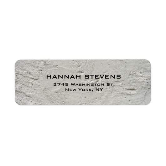 Eenvoudige effen grijze muur Elegant Modern Etiket (Voorkant)