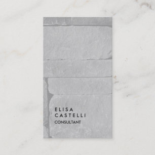 Eenvoudige effen grijze muur trendy consultant visitekaartje