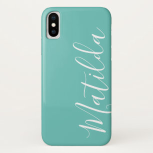 Eenvoudige effen kleur Eenvoudige Persoonlijke naa Case-Mate iPhone Case