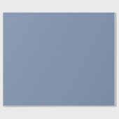 Eenvoudige effen kleur effen leisteen blauw cadeaupapier (Vlak)