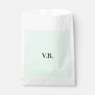 Eenvoudige effen kleur voeg naam tekst monogram to bedankzakje