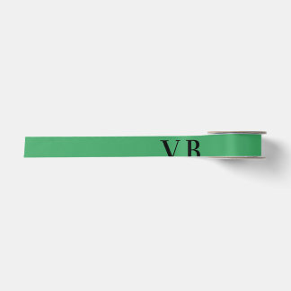 Eenvoudige effen kleur voeg naam tekst monogram to satijnen lint