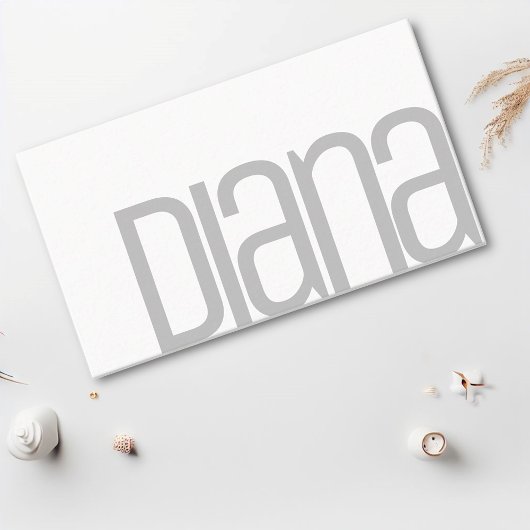 Eenvoudige effen wit grijs minimalistische moderne visitekaartje