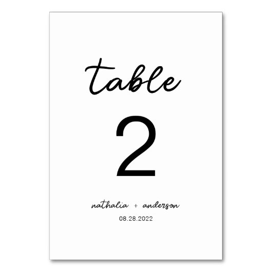 Eenvoudige effen witte elegante script bruiloft kaart (Achterkant)