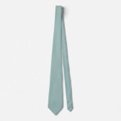 Eenvoudige Eggshell Blue Birch Necktie Stropdas (Voorkant)