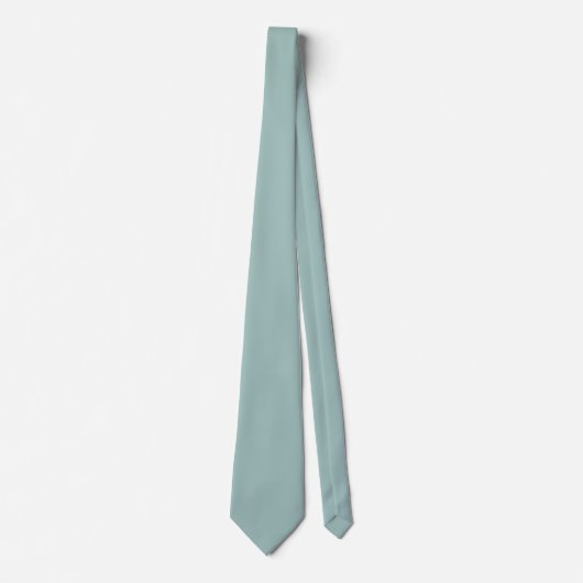 Eenvoudige Eggshell Blue Birch Necktie Stropdas (Voorkant)