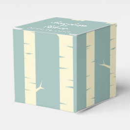 Eenvoudige Eggshell Blue Birch Wedding Favor Boxes Bedankdoosjes