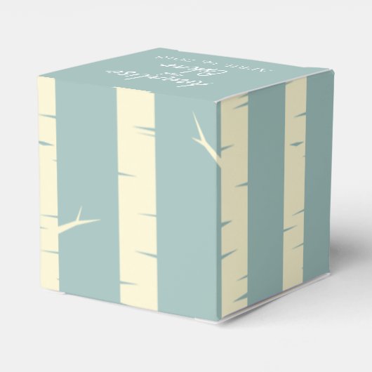 Eenvoudige Eggshell Blue Birch Wedding Favor Boxes Bedankdoosjes (Achterkant)