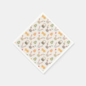 Eenvoudige eieren en konijnen Pasen | Papieren Ser Servet (Hoek)