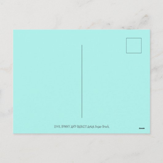 EENVOUDIGE EIEREN EN KUTE BABY PINKVLAMINGO MET BU FEESTDAGENKAART (Achterkant)