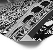 Eenvoudige Eiffeltower Poster (Hoek)