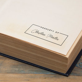 Eenvoudige eigenschap van handgeschreven scriptnaa  zelfinktende stempel