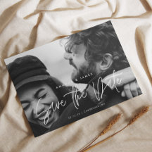 Eenvoudige Elegance Budget Script Foto Opslaan van