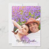 Eenvoudige Elegant 2 Foto Minimalist Paar Douche Kaart (Achterkant)