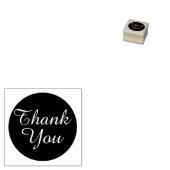 Eenvoudige Elegant Aangepast Dank je Rubber Stempe Rubberstempel (Gestempeld)