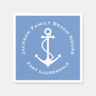 Eenvoudige Elegant Anchor Family Beach Servet