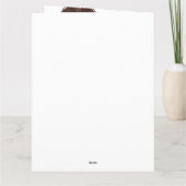 Eenvoudige Elegant Black en White One-fotokerstmis Kaart (Achterkant)