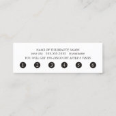 Eenvoudige Elegant Blauw Roze Loyaliteit Kaart Klantenkaartje (Achterkant)