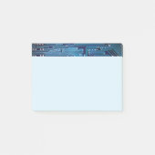 Eenvoudige Elegant Blue Circuit-kaart Post-it® Notes (Voorkant)