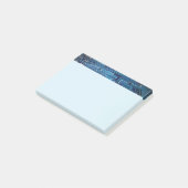 Eenvoudige Elegant Blue Circuit-kaart Post-it® Notes (Schuin)