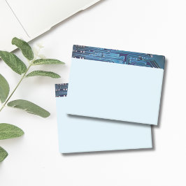 Eenvoudige Elegant Blue Circuit-kaart Post-it® Notes