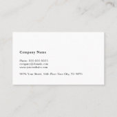 Eenvoudige Elegant Blue Faux Silver Line Attorney Visitekaartje (Achterkant)