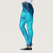 Eenvoudige Elegant Blue Grunge | Leggings (Links)