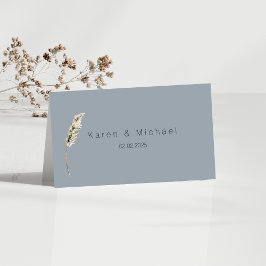 Eenvoudige Elegant Boho Dusk Tafelnummer Kaart Plaatskaartje