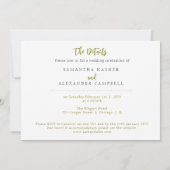 Eenvoudige Elegant Boho Uitnodiging Foto Custom (Achterkant)