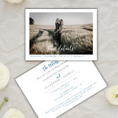 Eenvoudige Elegant Boho Uitnodiging Foto Custom