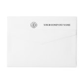 Eenvoudige Elegant Branded Black & White Business (Achterkant)