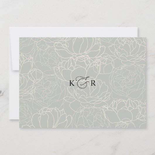 Eenvoudige Elegant Calligraphy Rehearsal Dinner Kaart (Achterkant)