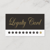 Eenvoudige Elegant Chic Dark Grey Gold Loyalty Kaa (Voorkant)