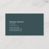 Eenvoudige Elegant Consultant Networking Visitekaartje (Voorkant)